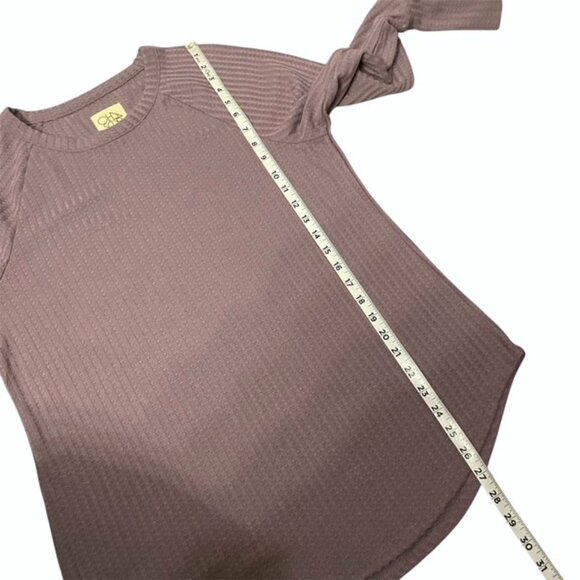 Chaser Waffle Knit Thermal Long Sleeve Top Purple Size XL - Picture 13 of 13
